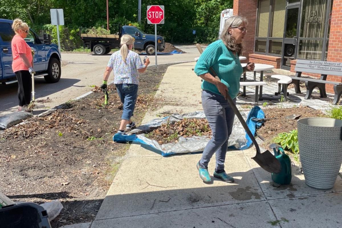 First day of Blackstone Millville Garden Club - May 17 2022