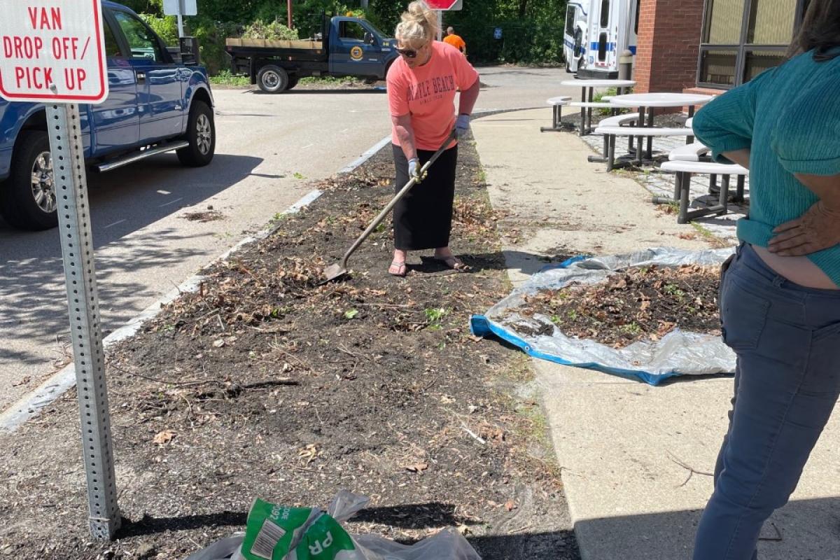 First day of Blackstone Millville Garden Club - May 17-2022