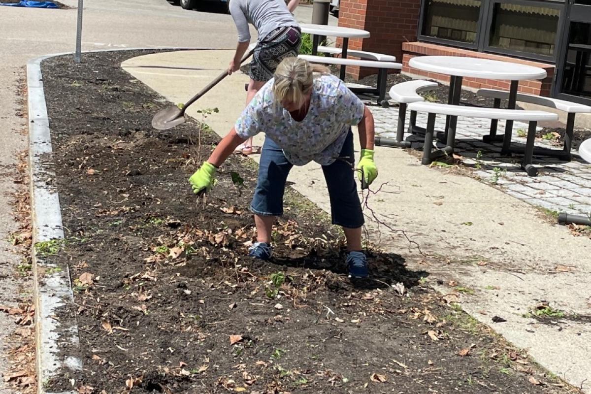 First day of Blackstone Millville Garden Club - May 17-2022