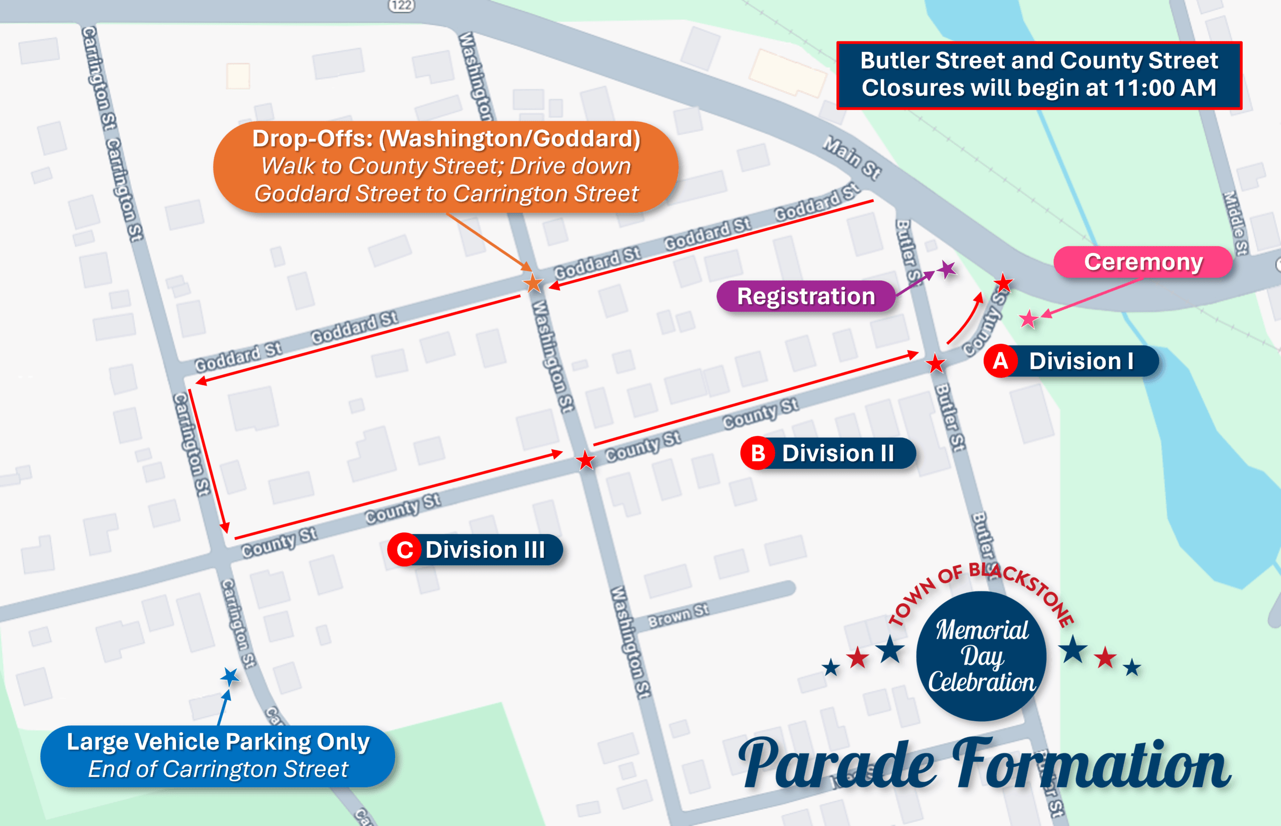 Map 1 - Parade Formation