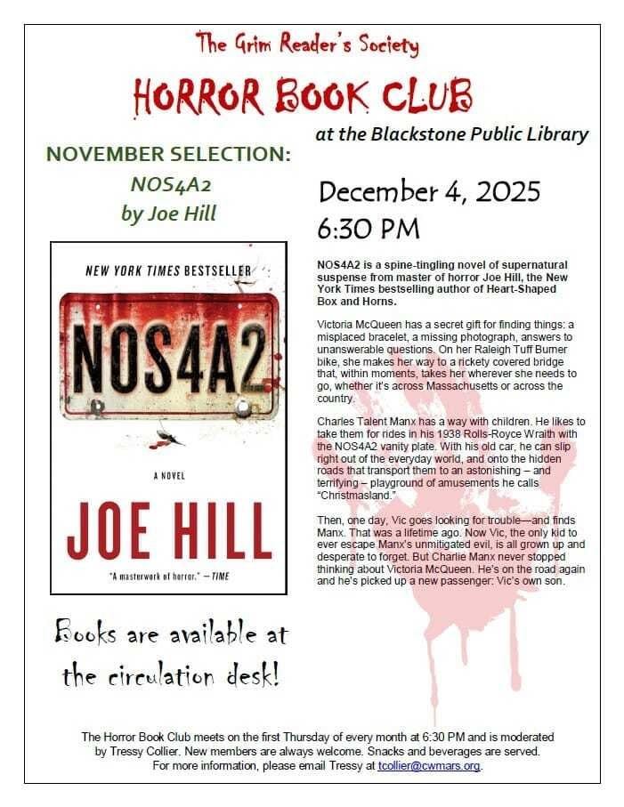 horror book club